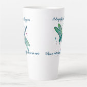 Tasse Latte Taupe des libellules (Devant)