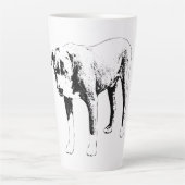 Tasse Latte Taureau de vacances, Regard stable (Devant)