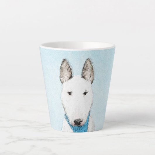 Tasse Latte Taureau Terrier - Cute Original Chien Art (Devant)