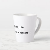 Tasse Latte taza café (Angle droit)