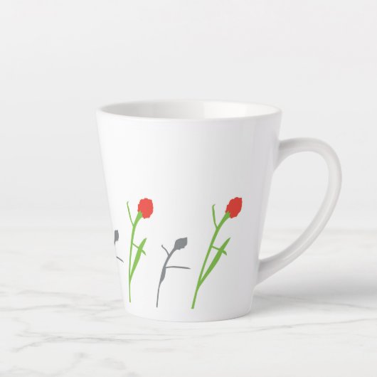 Tasse Latte Taza de café latte (Droite)