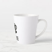 Tasse Latte Taza de café latte (Droite)