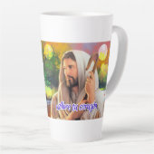 Tasse Latte taza de café latte (Angle droit)