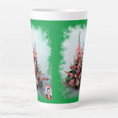 Tasse Latte Taza De Café Latte Bodegón de flores (Devant)