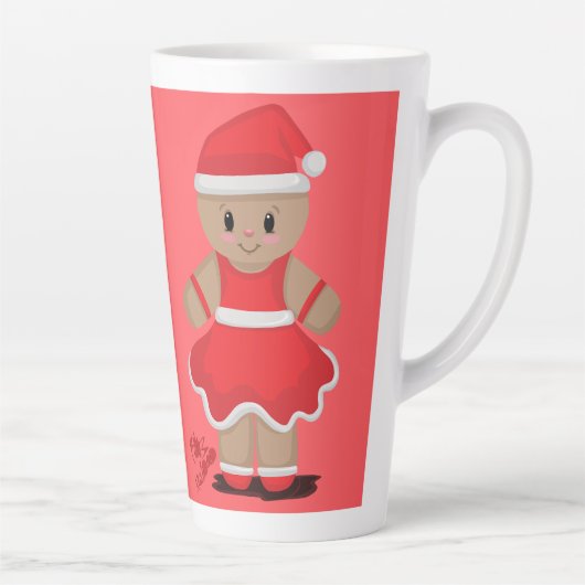 Tasse Latte Taza para café latte con muñeco de gengibre  (Droite)