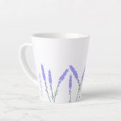Tasse Latte Taza personnalisable con lavandas (Angle gauche)