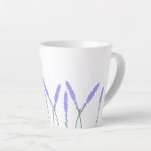Tasse Latte Taza personnalisable con lavandas (Angle droit)
