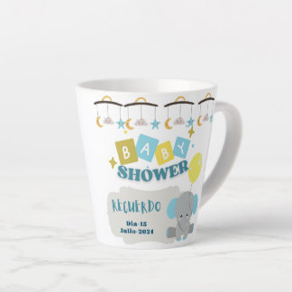 Tasse Latte taza recuerdo del baby shower personalizada