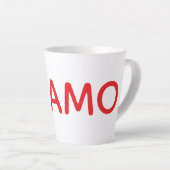 Tasse Latte Taza TE AMO (Angle droit)