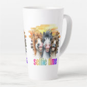 Tasse Latte Tazas horse meme – funny horses on a selfie (Angle droit)