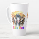Tasse Latte Tazas horse meme – funny horses on a selfie (Angle gauche)