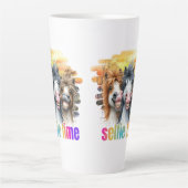 Tasse Latte Tazas horse meme – funny horses on a selfie (Devant)