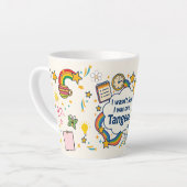 Tasse Latte TDAH Je n'ai pas été perdu. J'Étais Sur Un Tangent (Angle gauche)