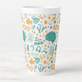 Tasse Latte TDAH : Magnifiquement distrait (Devant)
