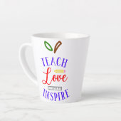 Tasse Latte Teach Love Inspire (Angle gauche)
