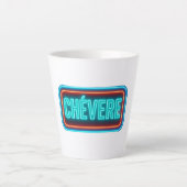 Tasse Latte Teacup Chevere Neon Design (Devant)