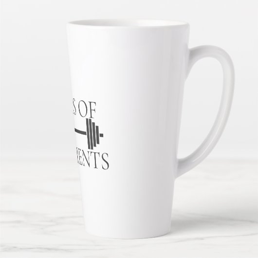 Tasse Latte Tears of My Clients Personal Trainer Barbell (Droite)