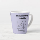 Tasse Latte Technicien de traitement stérile (Angle droit)
