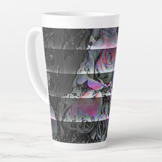 Tasse Latte Techno Bouquet (Angle gauche)