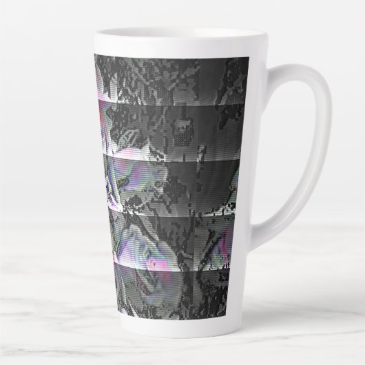 Tasse Latte Techno Bouquet (Droite)