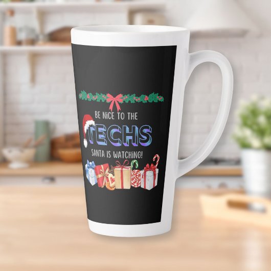 Tasse Latte Techs Père Noël