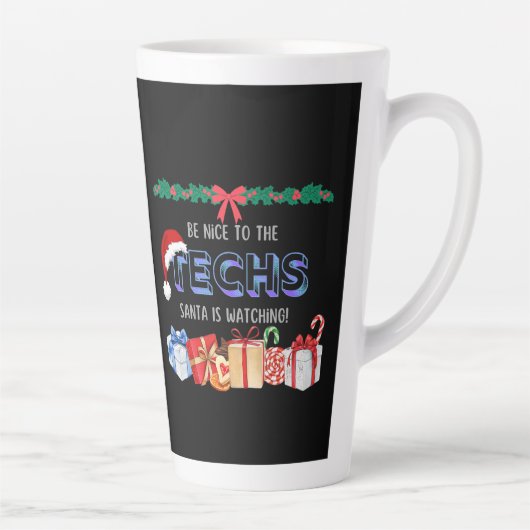Tasse Latte Techs Père Noël (Droite)