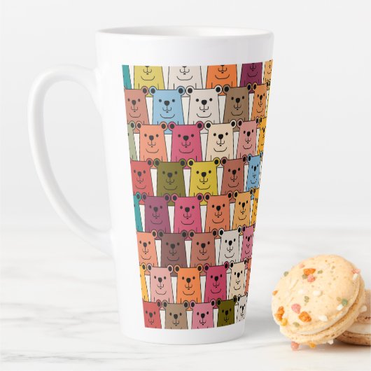 Tasse Latte Teddy Bear (En situation)