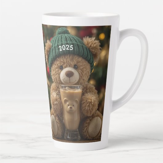 Tasse Latte Teddy Bear Coffee 2025 Christmas (Droite)
