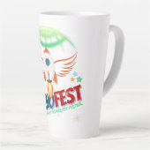 Tasse Latte TEKNOFEST Conception de fusée - Aviation et Techno (Angle droit)
