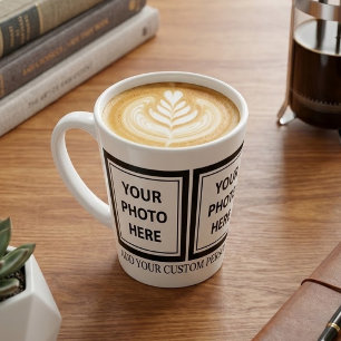 Tasse Latte Télécharger 3 photos et ajouter du texte – Personn
