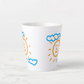 Tasse Latte Télécharger des enfants Dessiner Transformer des e (Devant)