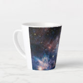 Tasse Latte Télescope Nebula Hubble Carina Rouge et Bleu (Angle gauche)