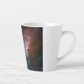 Tasse Latte Télescope Nebula Hubble Carina Rouge et Bleu (Droite)