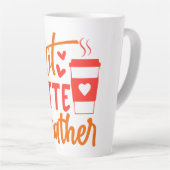 Tasse Latte Temps chaud en lattes (Angle droit)