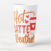 Tasse Latte Temps chaud en lattes (Devant)