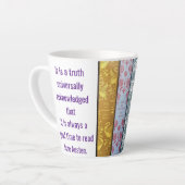 Tasse Latte Temps de lire Jane Austen (Angle gauche)
