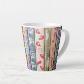 Tasse Latte Temps de lire Jane Austen (Angle droit)