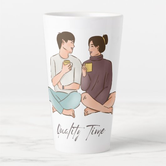 Tasse Latte Temps qualité (Devant)