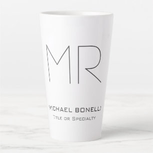 Tasse Latte Tendance faite sur mesure moderne minimaliste
