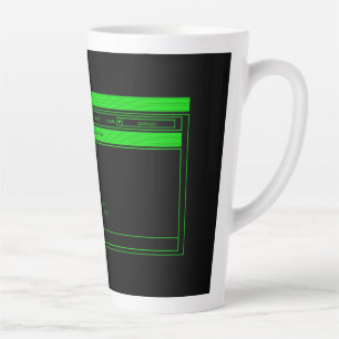 Tasse Latte Terminal vert programmeur