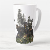 Tasse Latte Terrier de chasse allemand (Jagdterrier) (Angle droit)