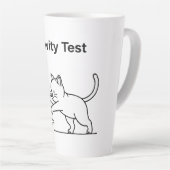 Tasse Latte Test de gravité avec un chat drôle | Science migno (Angle droit)