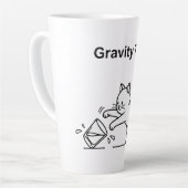Tasse Latte Test de gravité avec un chat drôle | Science migno (Angle gauche)