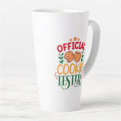 Tasse Latte Testeur officiel de cookies (Angle droit)