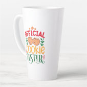 Tasse Latte Testeur officiel de cookies (Angle gauche)