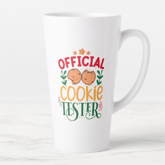 Tasse Latte Testeur officiel de cookies (Droite)