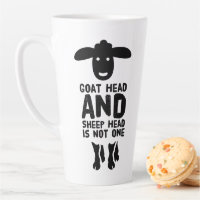 Tête de chèvre Tête de mouton Drôle Citation avec