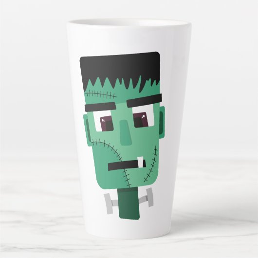 Tasse Latte Tête de monstre de Frankenstein (Devant)