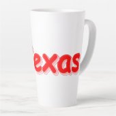 Tasse Latte "#Texas " Conception sympa. Commandez dès maintena (Angle droit)