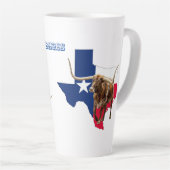 Tasse Latte Texas Longhorns, Style Texas (Angle droit)